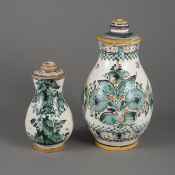 TWO FAIENCE JARS - SO-CALLED 