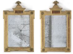 A pair of giltwood mirrors