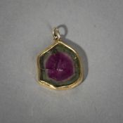A TOURMALINE PENDANT