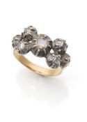 A gold and daimond ring