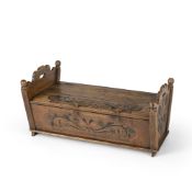 CRADLE AS A LAUNDRY CHEST