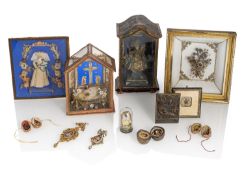 Collection of monastic artefacts and devotional objects