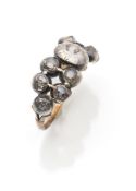 A gold and diamond ring