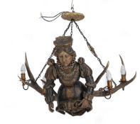 A GERMAN LUSTERWEIBCHEN CHANDELIER