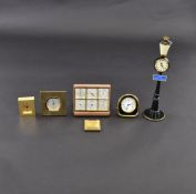A MIXED LOT OF TABLE CLOCKS AND ALARM CLOCKS