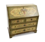 Sloping flap office cabinet