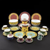 A NUMEROUS PORCELAIN SERVICE GENEVIEVE LETHU PARIS