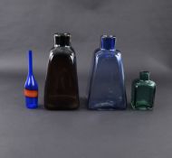 A LOT OF FOUR GLASS VASES