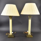 A PAIR OF TABLE LAMPS
