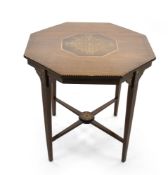 Octagonal coffee table in classicist style