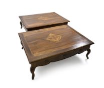Two sofa tables in rococo style