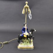 A TABLE LAMP WITH CERAMIC BASE