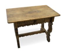 A SPANISH WALNUT SIDE TABLE