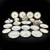 A MIXED LOT OF CREAMWARE AND PRATWARE