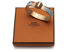 HERMES - ENAMEL PRINT VINTAGE BRACELET