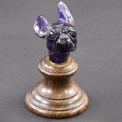MINIATURE HEAD OF A BULLDOG