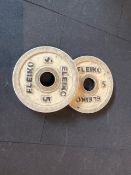 Eleiko 5kg Bumper Plates x2