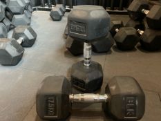 Blk Box 17.5kg Dumbell Pair