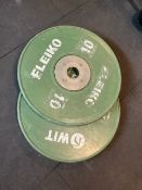 Eleiko 10kg Bumper Plates x2