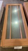 3 PANEL GLAZED OAK FRAME 32.5