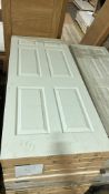 6 PANEL WHITE WOOD EFFECT FD30 33