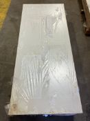 6 Panel Shallow Molded White 33