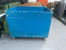 Blue Wooden Trolley