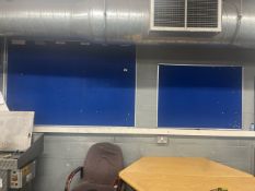 2 x Blue Felt Notice Boards