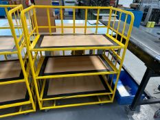 Yellow Metal Cage Trolley