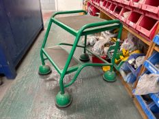 Green Mobile Step Ladder