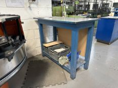 High Blue Wooden Work Desk