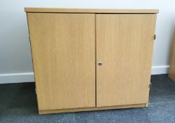 Short Lockable Wooden Cupboard x6