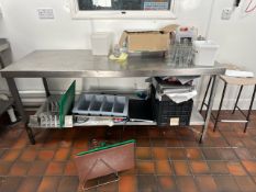 Stainless Steel Preparation Table & Contents