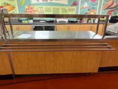 Mobile Serving Unit With Storage Shelves