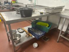Stainless Steel Preparation Table