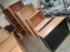 Assorted Wooden Shelfing Units