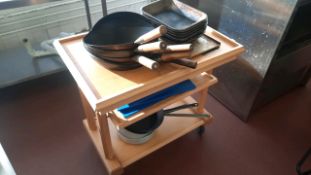 Wooden Serving Trolley