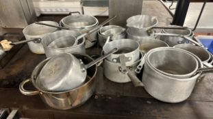 Metal Saucepans x24