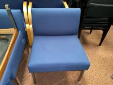 Blue Lounge Chairs x4