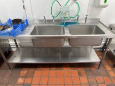 Stainless Steel Dual Sink Unit