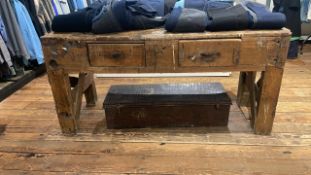 Display/Work Bench With Drawers