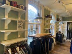 12 x Wooden Wall Shelves