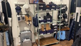 Distressed Metal Mobile Shelve Units x2