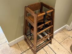Wooden High Chairs x2