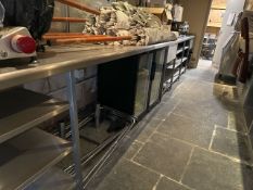 Large Stainless Steel Unit With Shelves