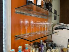 Floating Glass Shelves x3