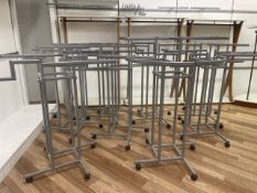 Metal Hanging Display Rails x 9