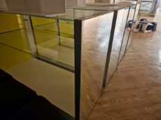 Mirrored Glass Display Stands x 2