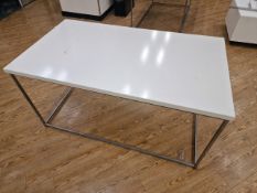 Display Stand - Metal Frame White Finished Top