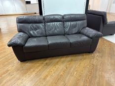Brown Leather Sofa